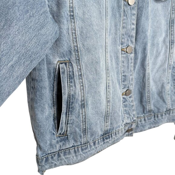 Mable Serenity Peter Pan Collar Denim Jacket, S - Picture 7 of 9